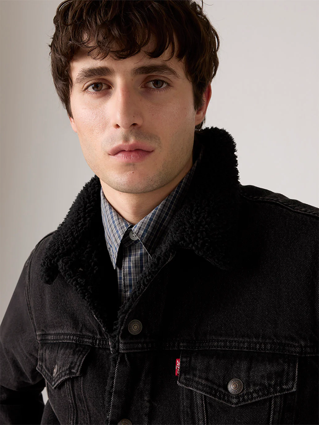 Men's Type III Sherpa Denim Trucker Jacket - Image 3