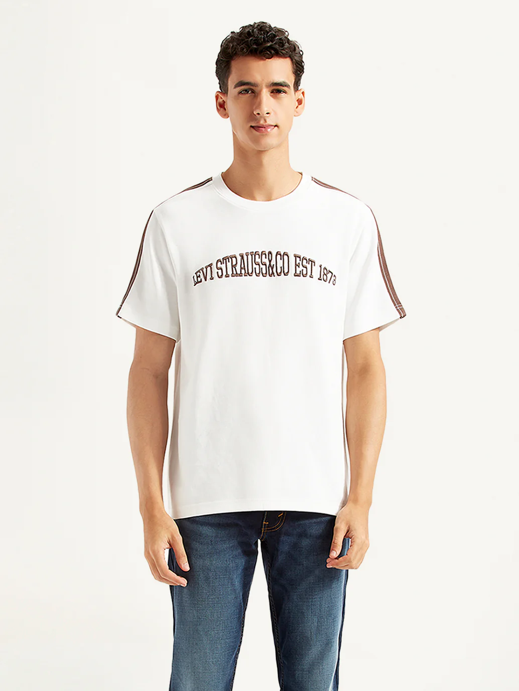 Men's Typographic Crew Neck T-shirt - Image 2