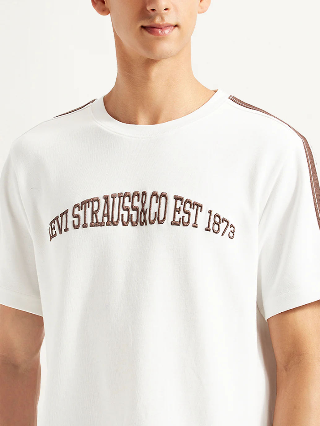 Men's Typographic Crew Neck T-shirt - Image 4