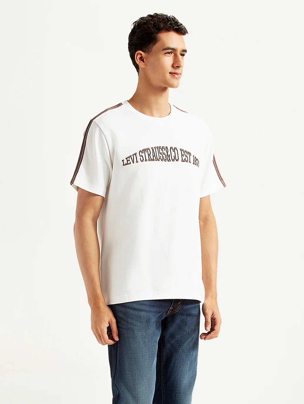 Men's Typographic Crew Neck T-shirt - Image 5