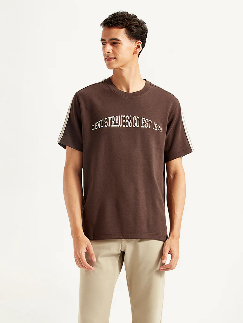 Men's Typographic Crew Neck T-shirt - Image 3