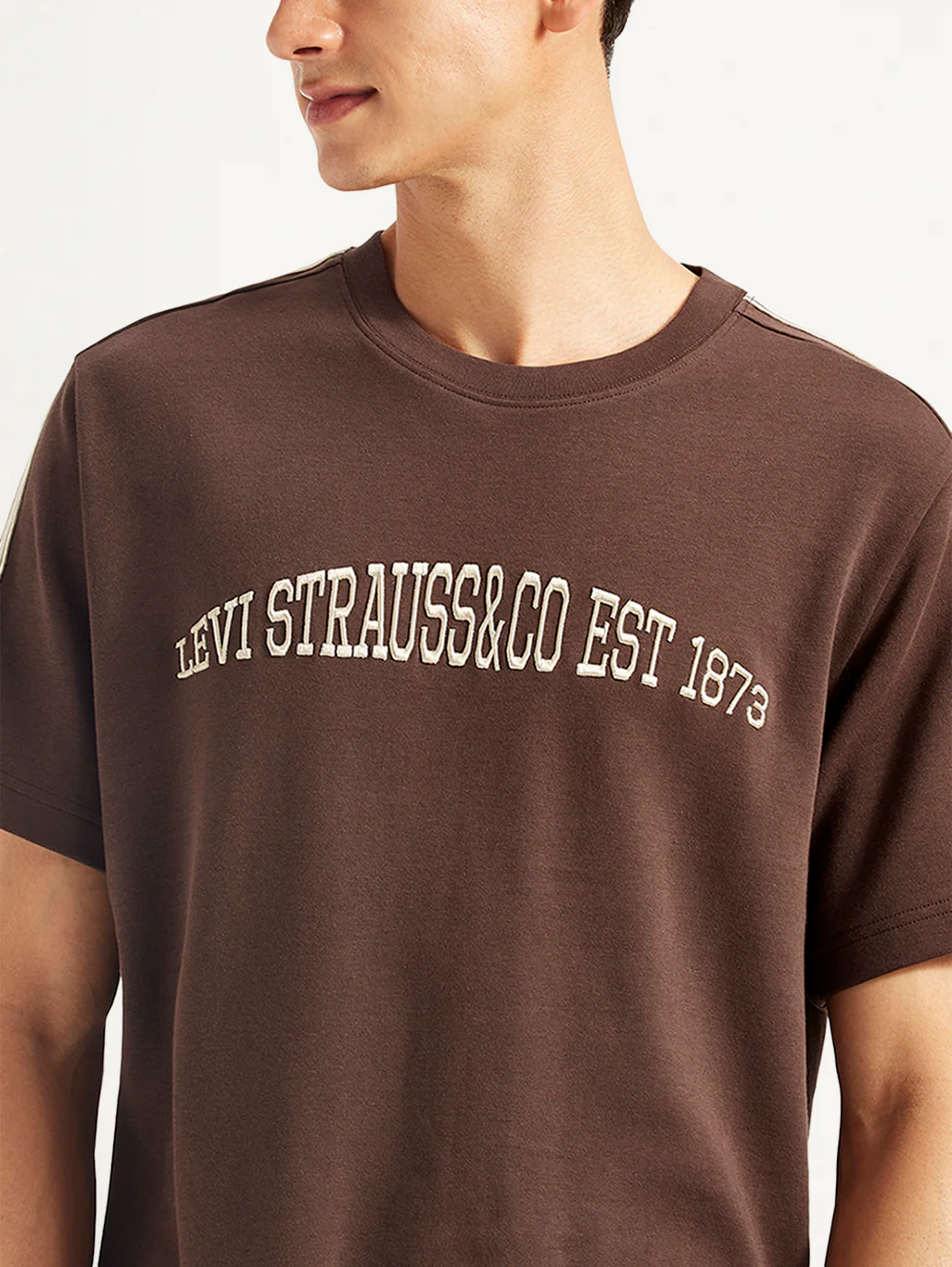 Men's Typographic Crew Neck T-shirt - Image 4