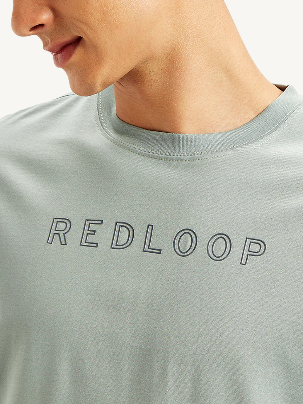 Men's Redloop Typographic Print Crew Neck T-shirt - Image 4