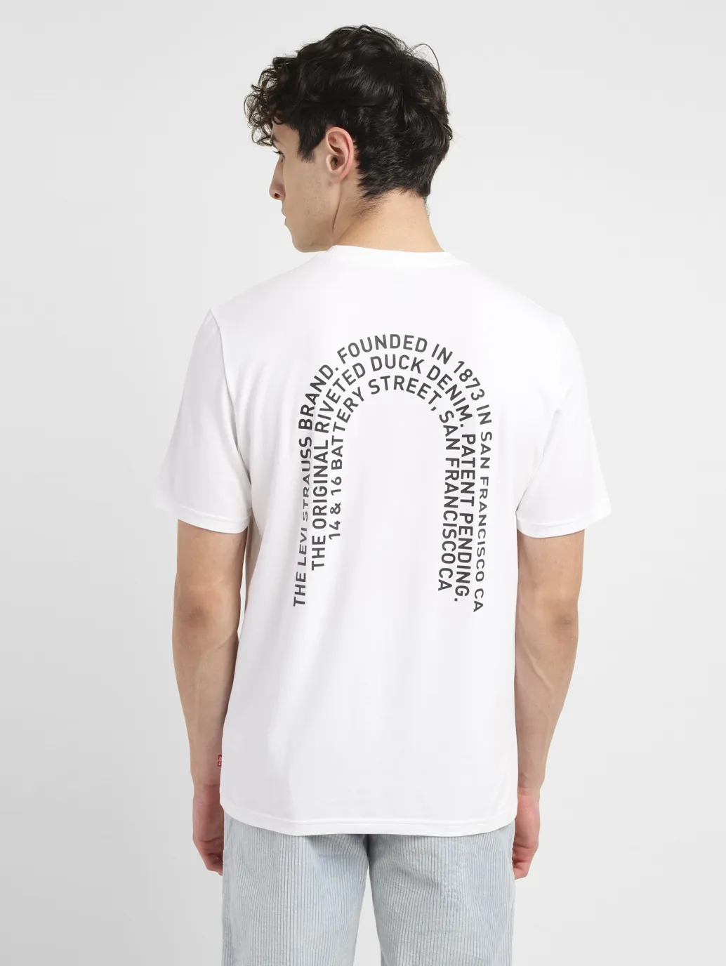 Men's Typographic Print Crew Neck T-shirt - Image 3