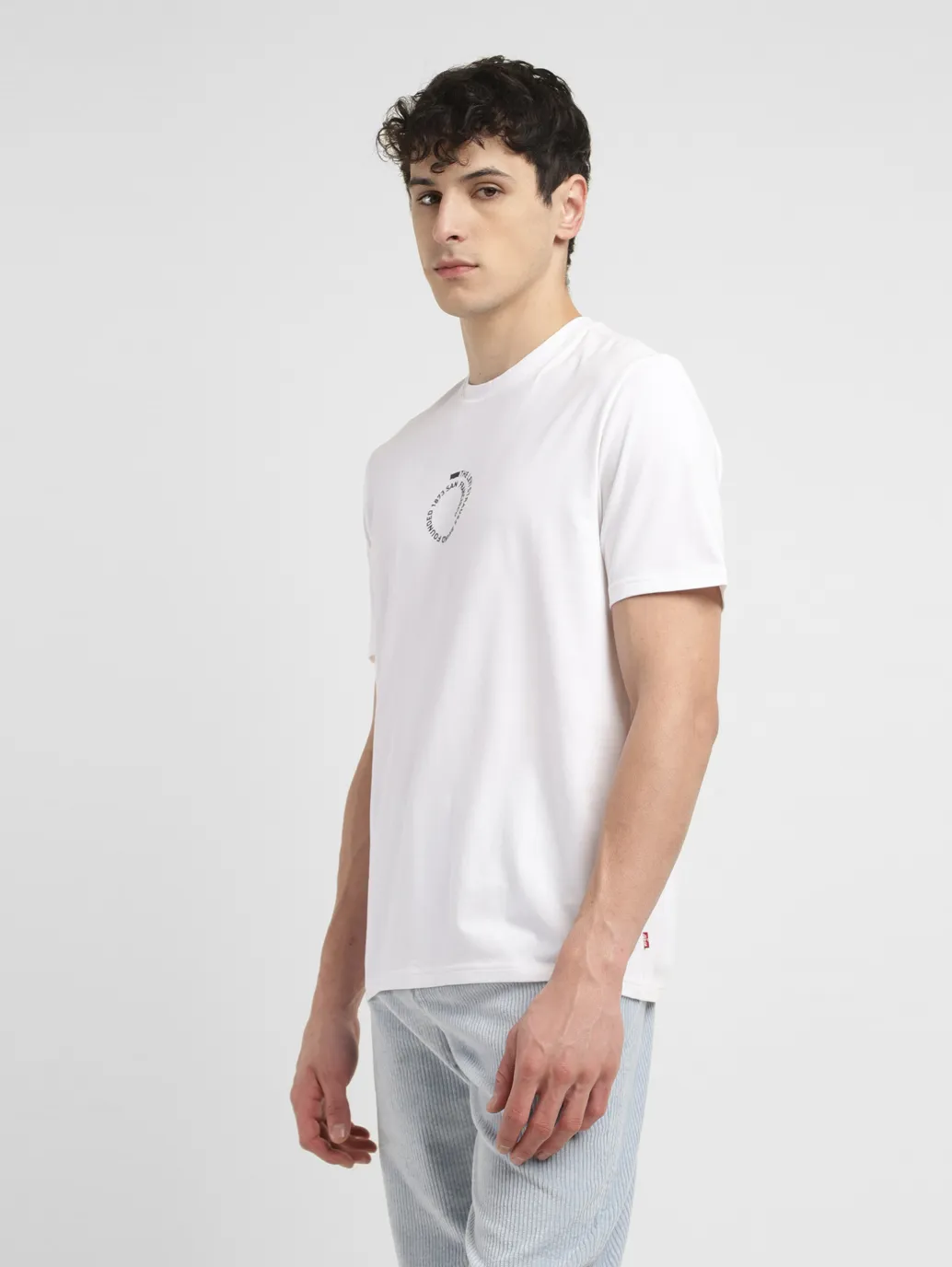 Men's Typographic Print Crew Neck T-shirt - Image 4