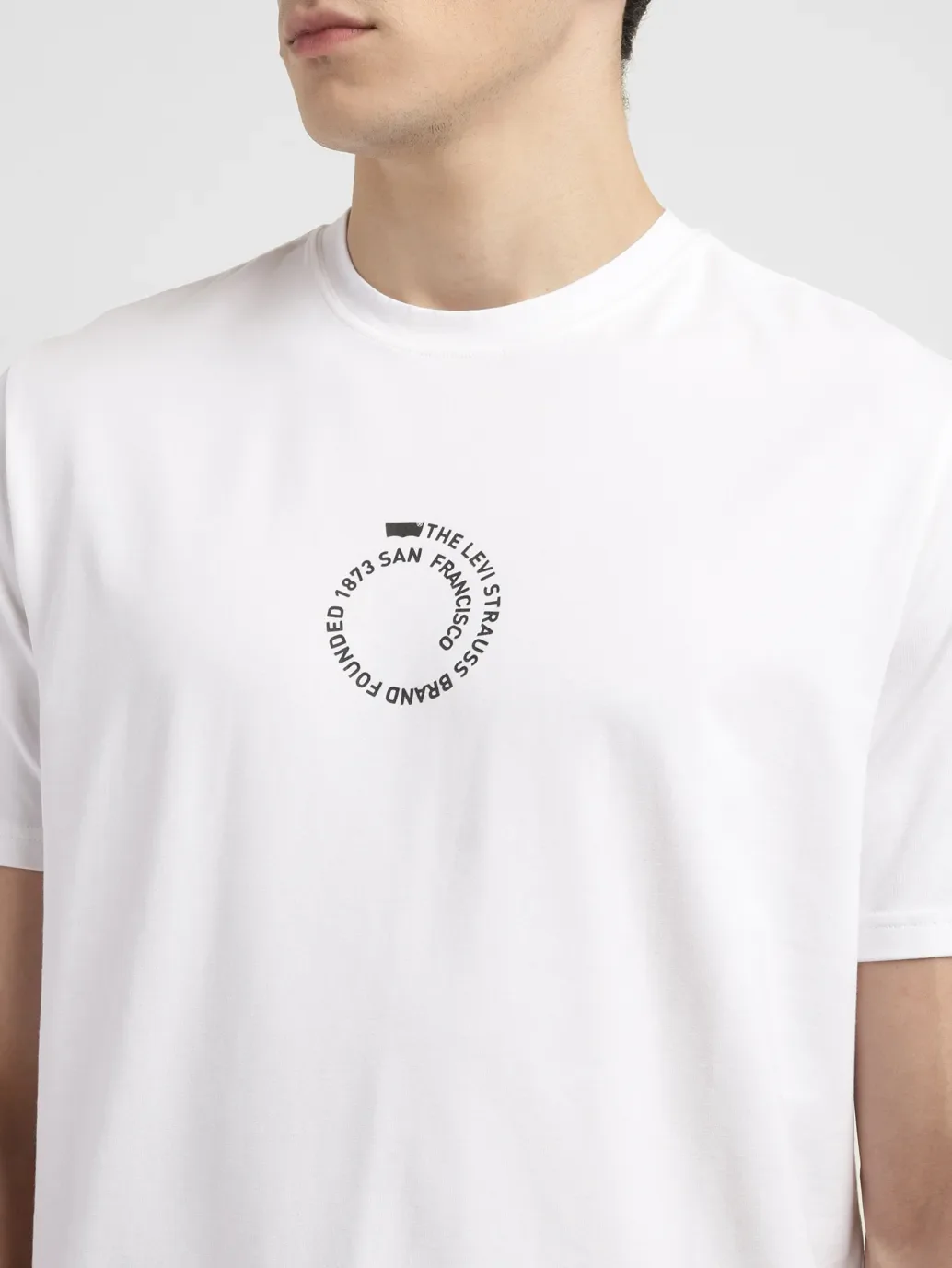 Men's Typographic Print Crew Neck T-shirt - Image 5