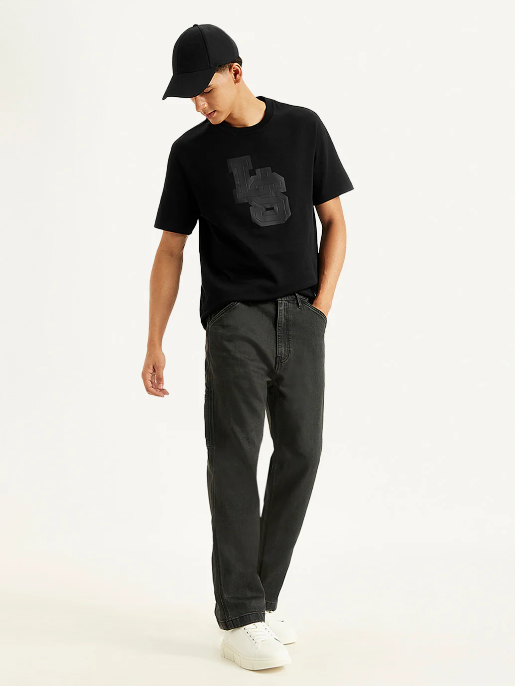 Men's Typographic Print Crew Neck T-shirt - Image 2