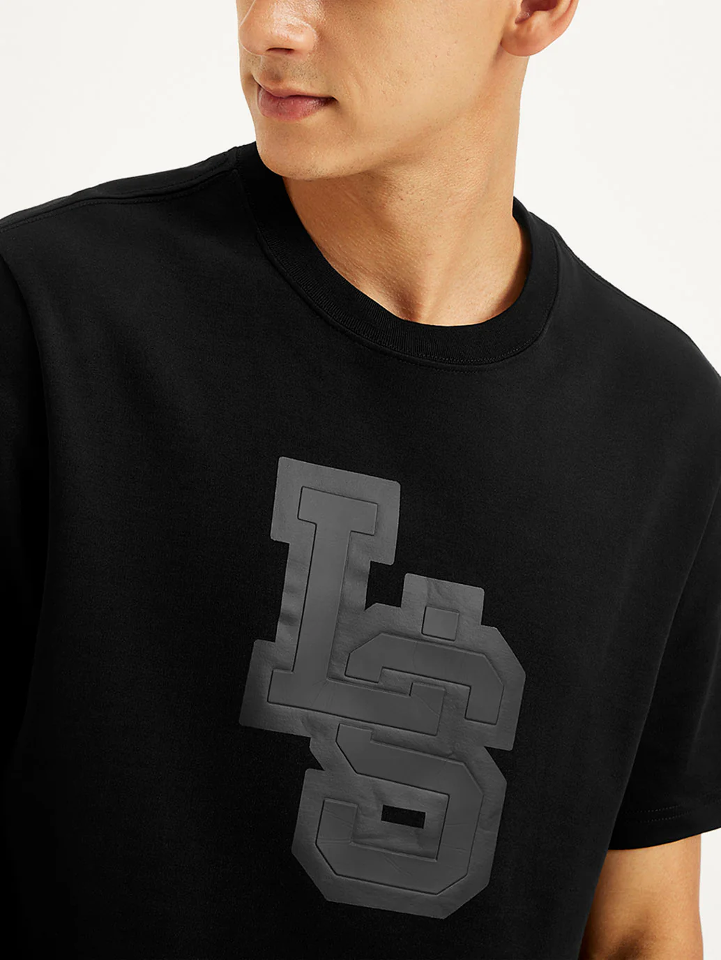 Men's Typographic Print Crew Neck T-shirt - Image 3