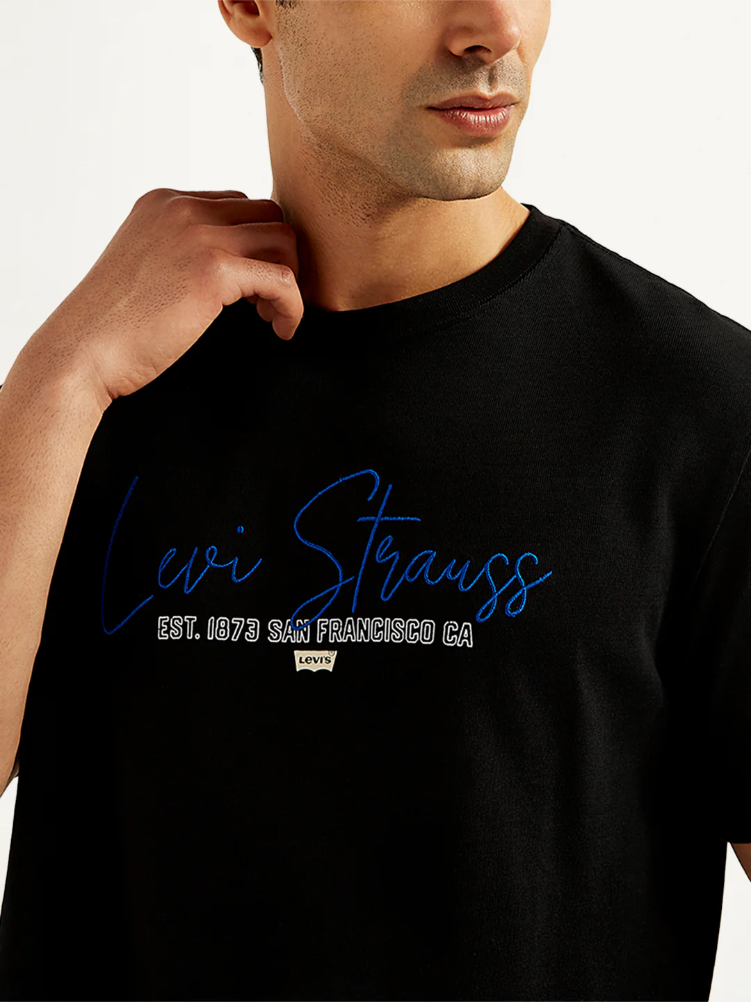 Men's Typographic Print Crew Neck T-Shirt - Image 5