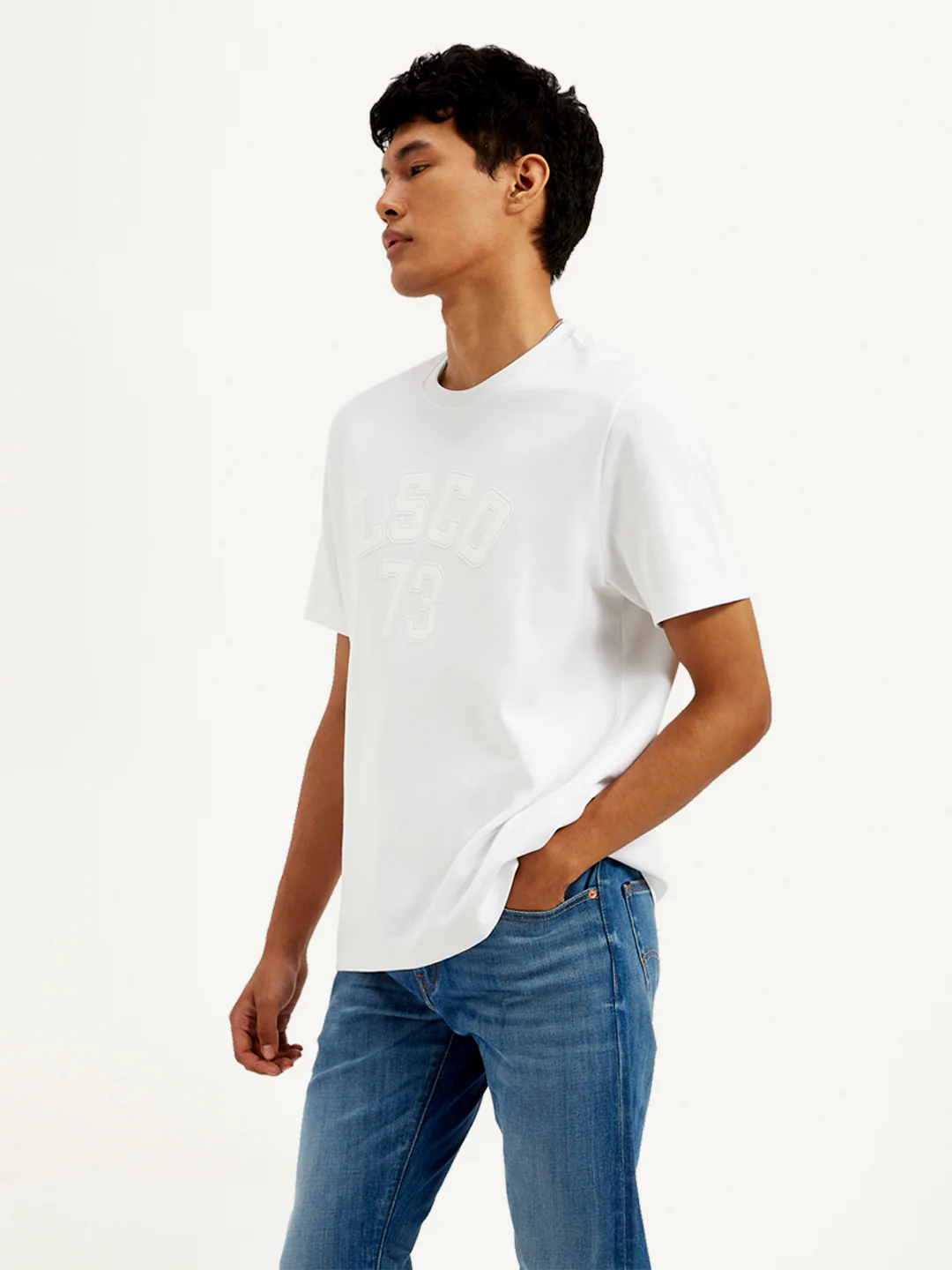 Men's Typographic Print Crew Neck T-Shirt - Image 4