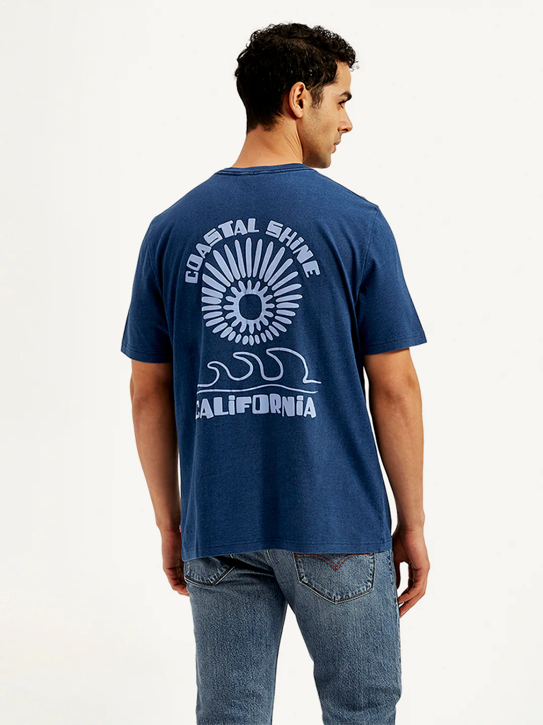 Men's Typographic Print Crew Neck T-Shirt - Image 3