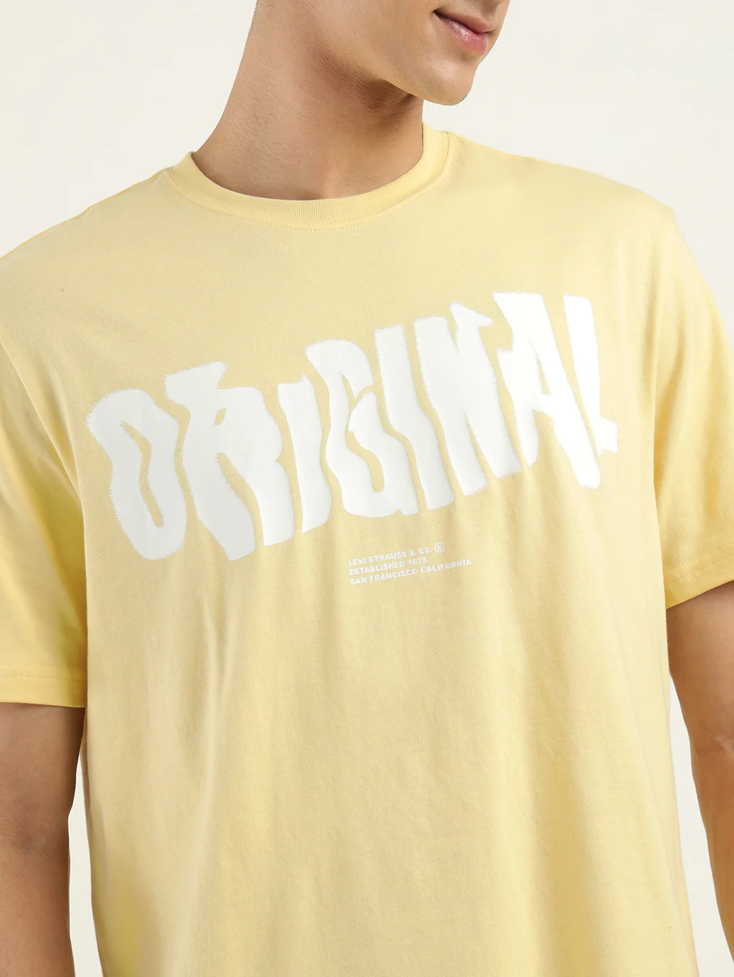 Men's Typographic Print Crew Neck T-Shirt - Image 4