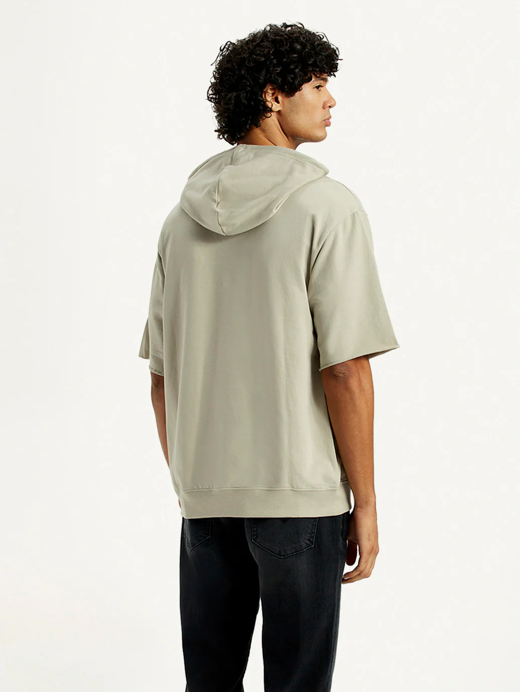Men's Typographic Printed Hooded Sweatshirt - Image 2
