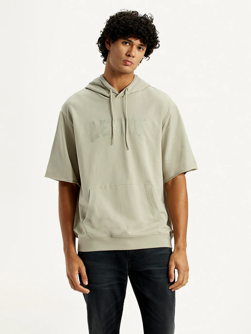 Men's Typographic Printed Hooded Sweatshirt - Image 5