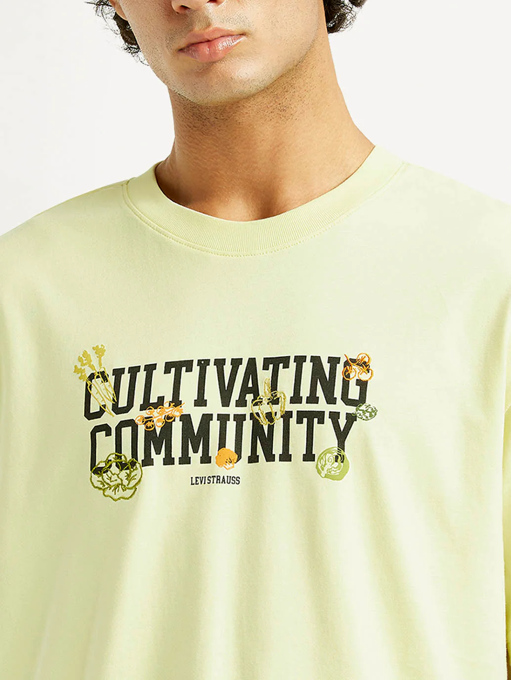 Men's Typographic Print Loose Fit T-shirt - Image 3