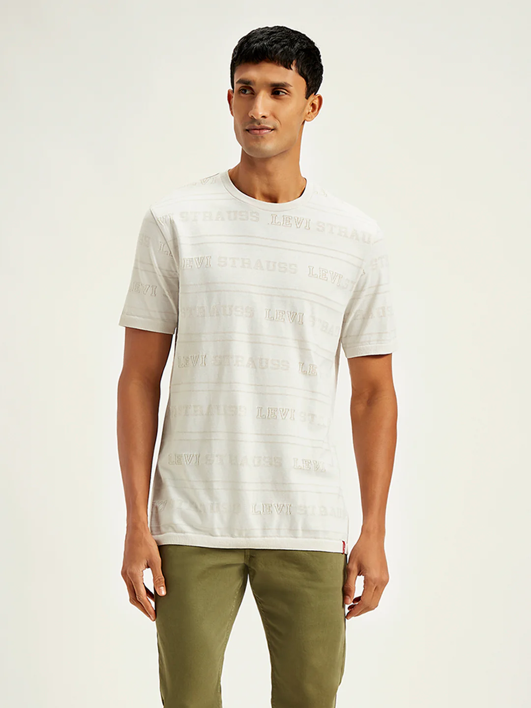 Men's Typographic Print Slim Fit T-Shirt - Image 2