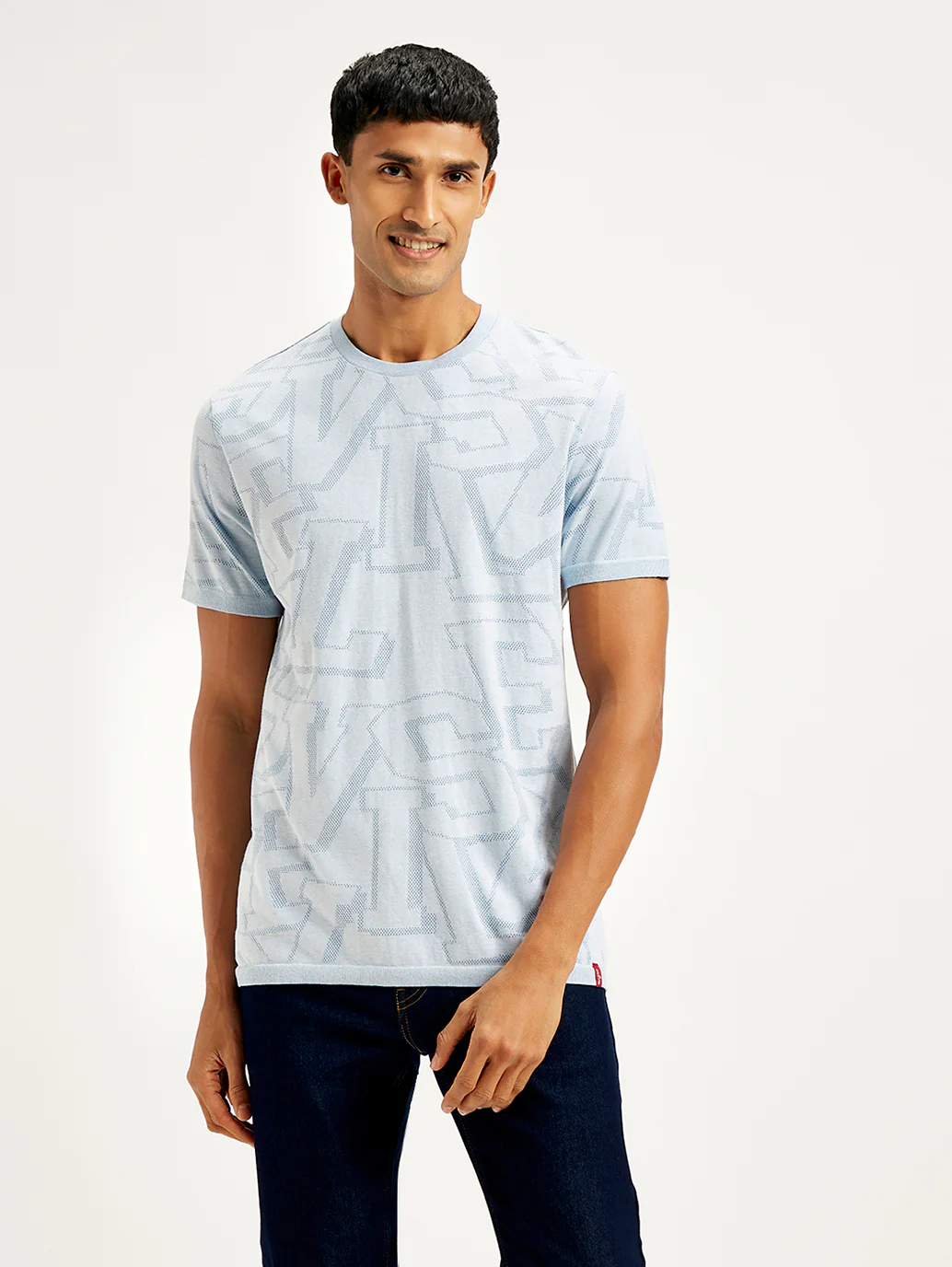 Men's Typographic Print Slim Fit T-Shirt - Image 3