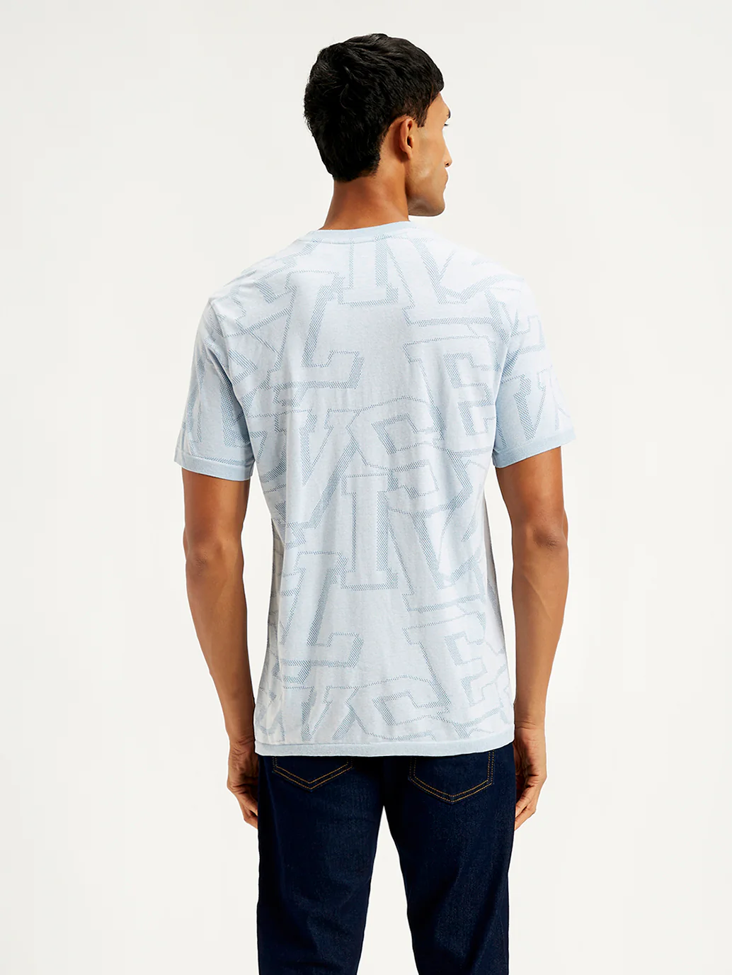 Men's Typographic Print Slim Fit T-Shirt - Image 4