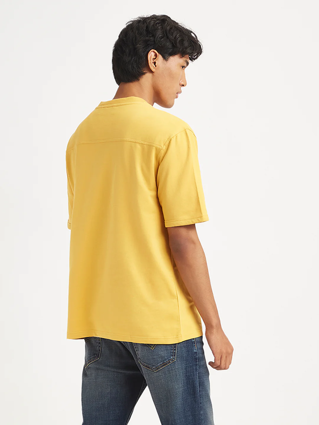 Men's Typographic Print Loose Fit Tshirt - Image 2