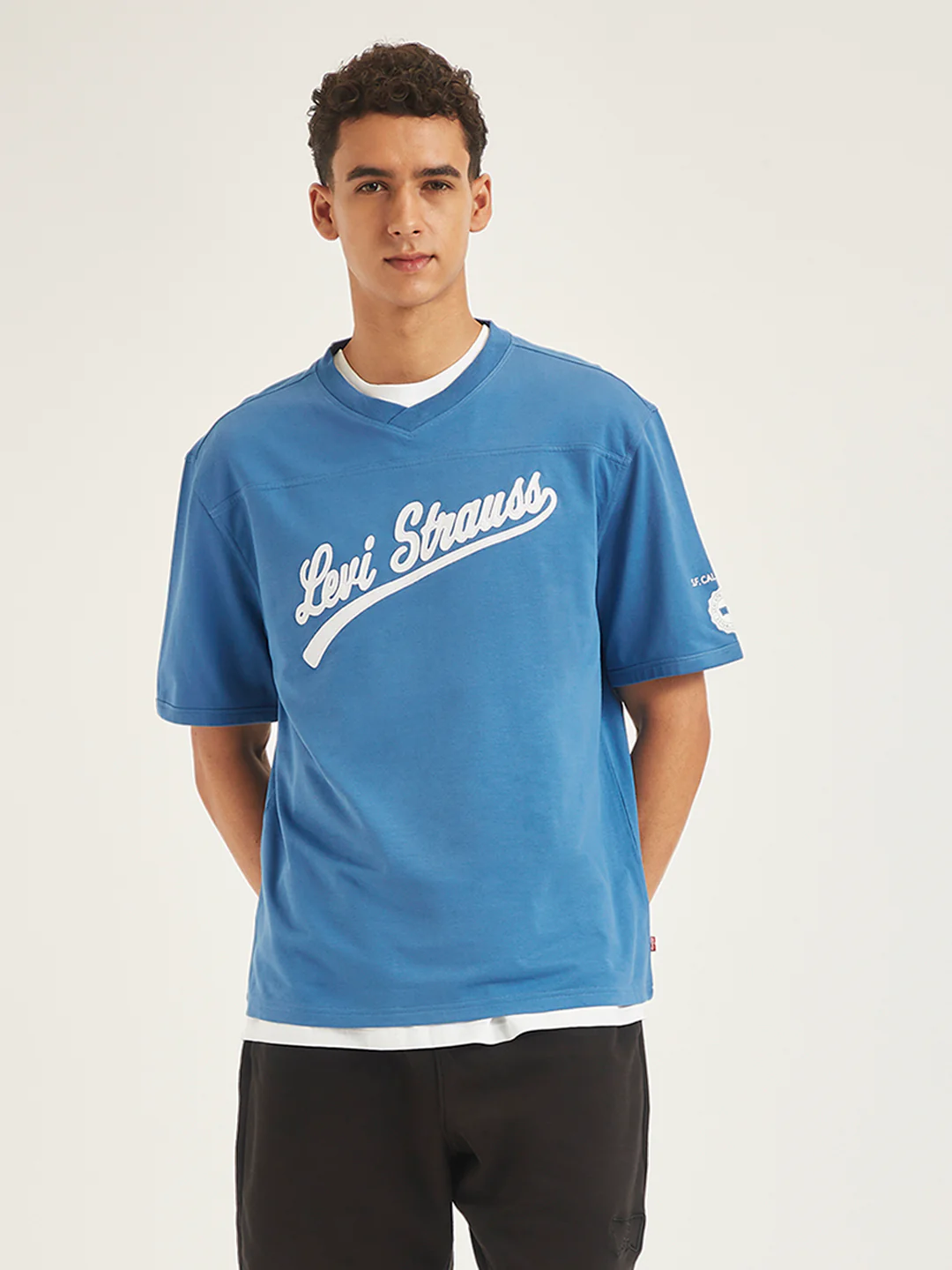 Men's Typographic Print Loose Fit T-shirt