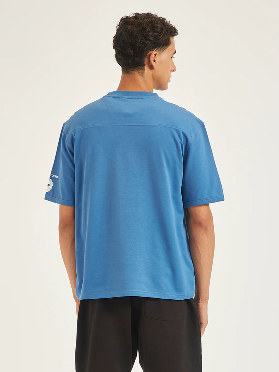 Men's Typographic Print Loose Fit T-shirt - Image 2