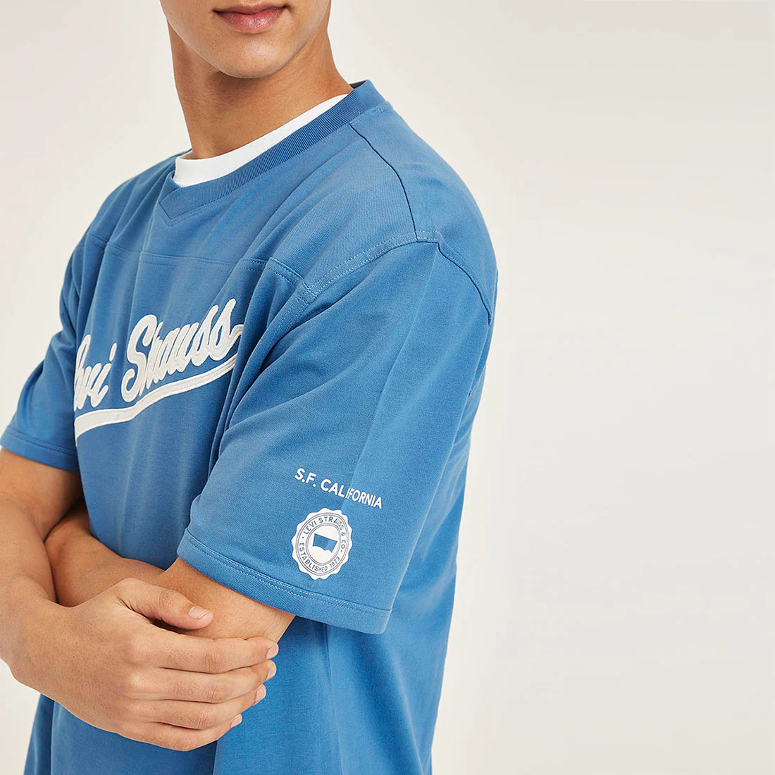Men's Typographic Print Loose Fit T-shirt - Image 4