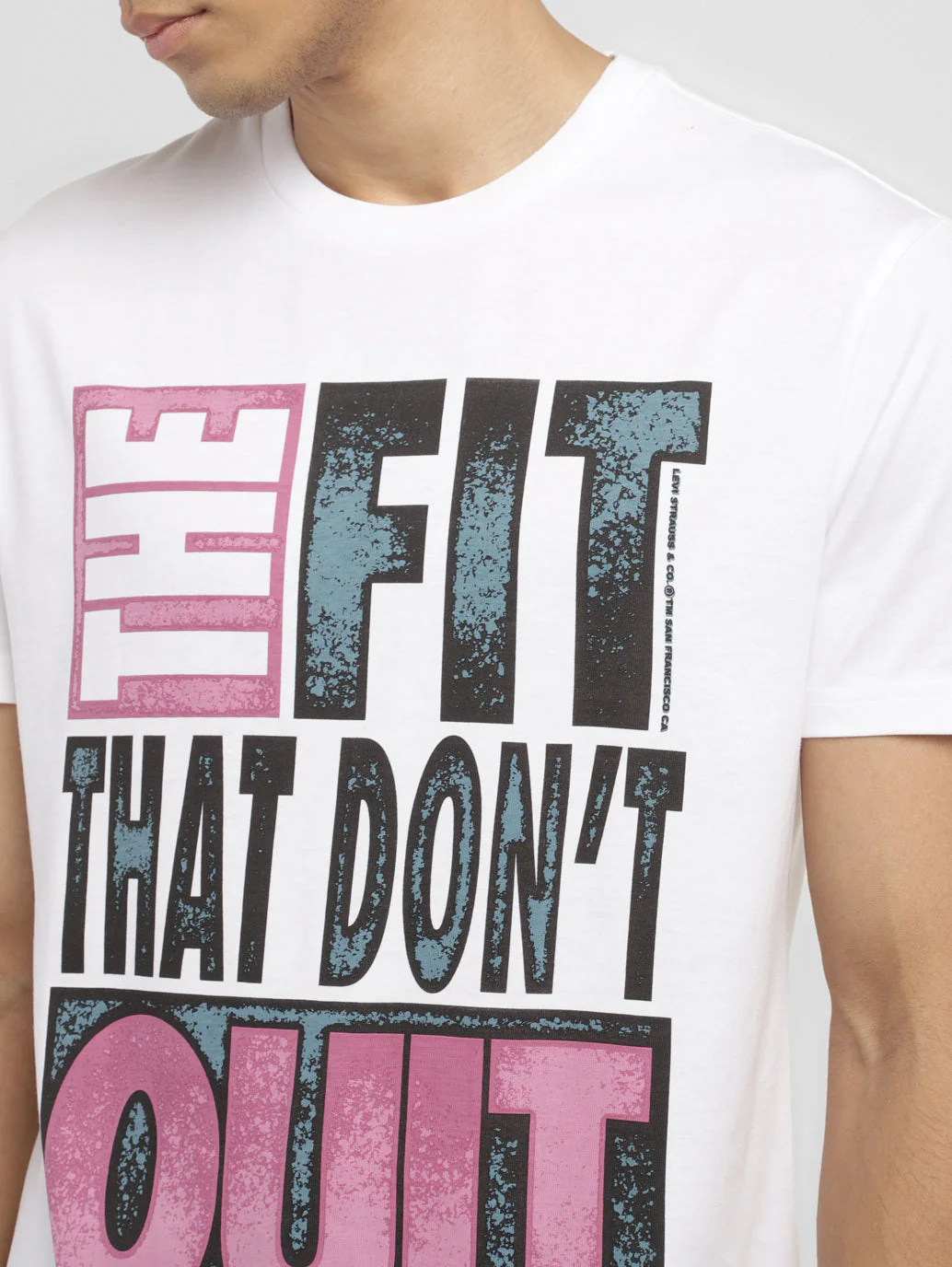 Men's Typographic Print Slim Fit T-shirt - Image 4