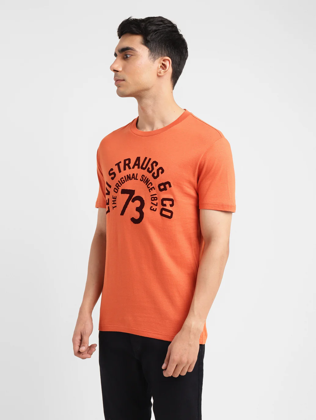 Men's Typographic Print Slim Fit T-shirt - Image 4