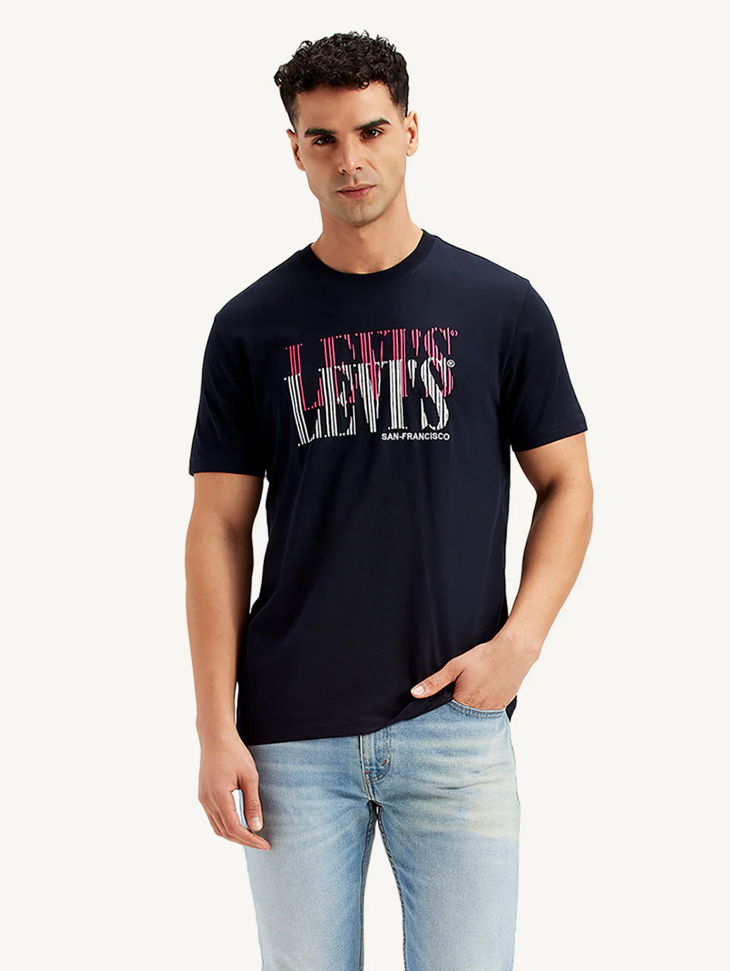 Men's Typographic Print Slim Fit T-shirt - Image 3