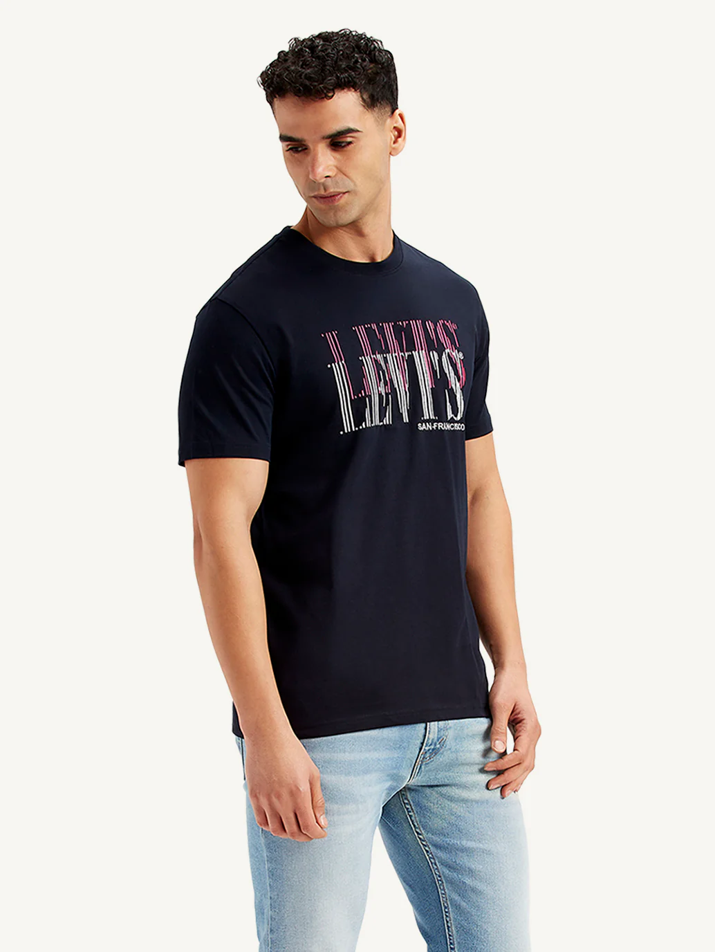 Men's Typographic Print Slim Fit T-shirt - Image 5