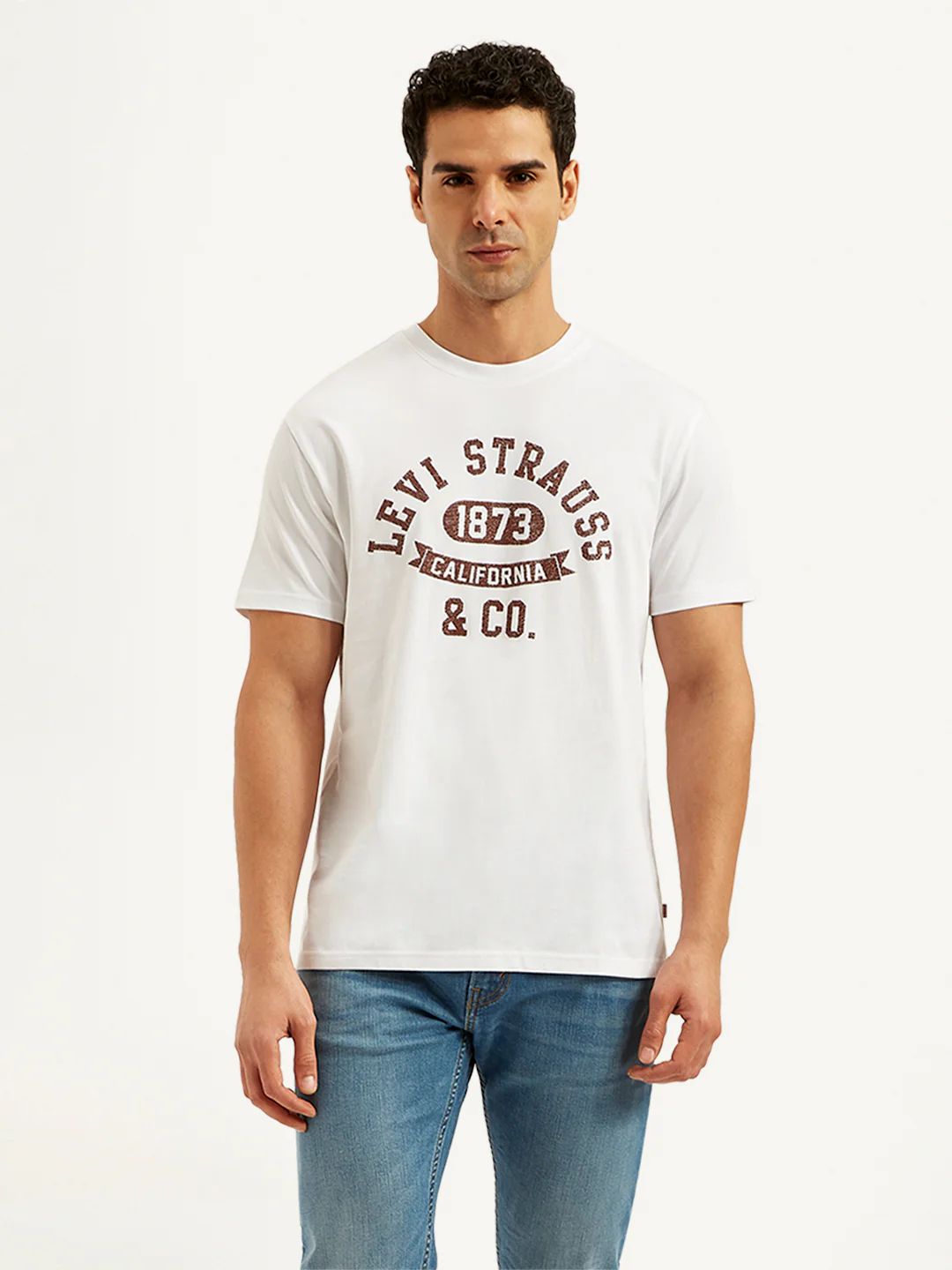 Men's Typographic Print Slim Fit T-Shirt - Image 2