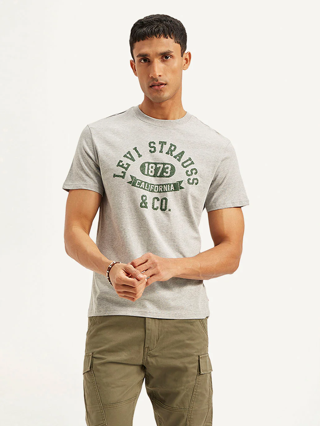 Men's Typographic Print Slim Fit T-Shirt - Image 2