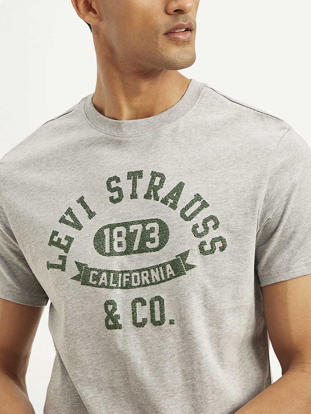 Men's Typographic Print Slim Fit T-Shirt - Image 5