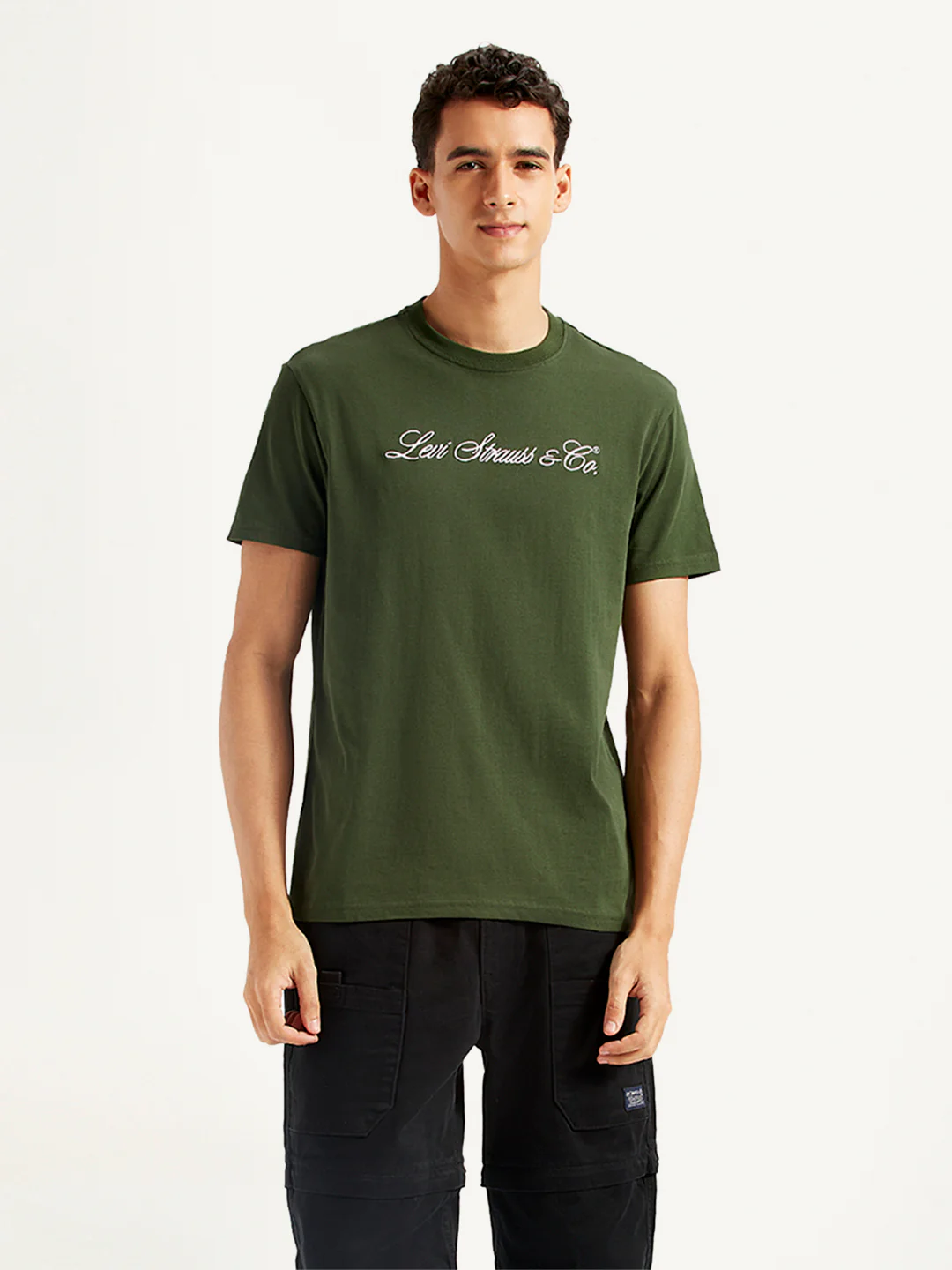 Men's Typographic Print Slim Fit T-shirt - Image 2