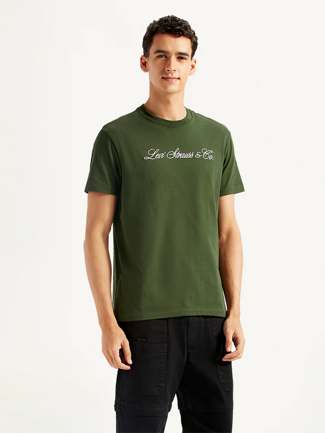 Men's Typographic Print Slim Fit T-shirt - Image 4