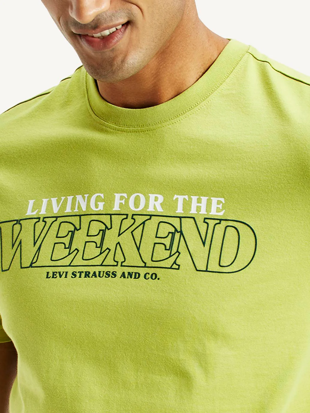 Men's Typographic Print Slim Fit T-Shirt - Image 4
