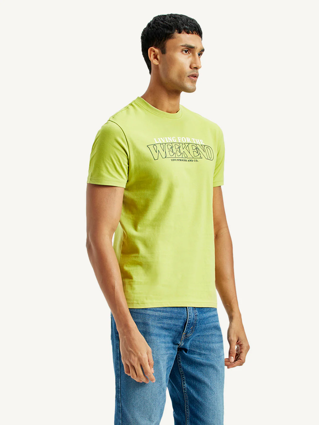Men's Typographic Print Slim Fit T-Shirt - Image 5