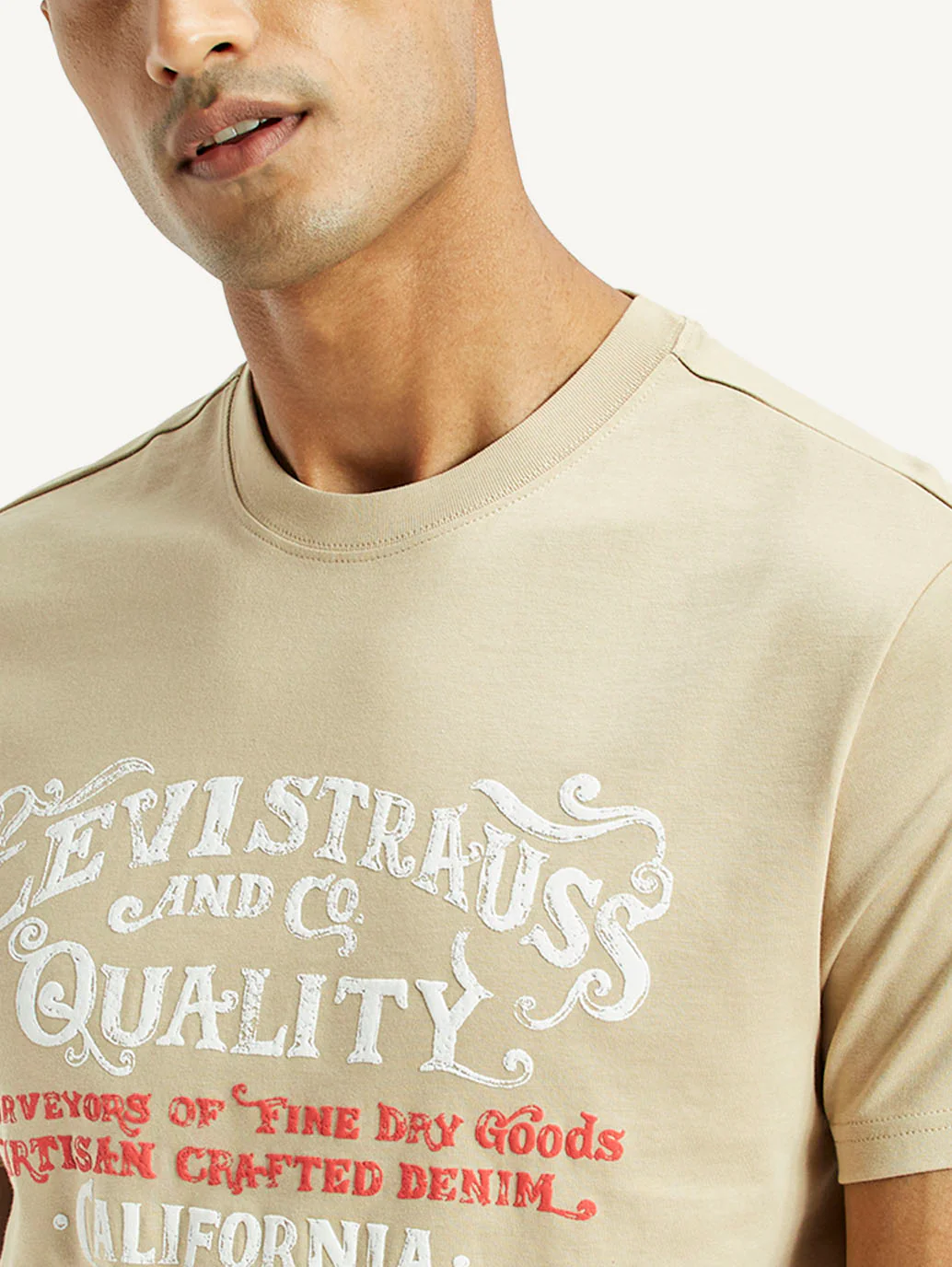 Men's Typographic Print Slim Fit T-Shirt - Image 4