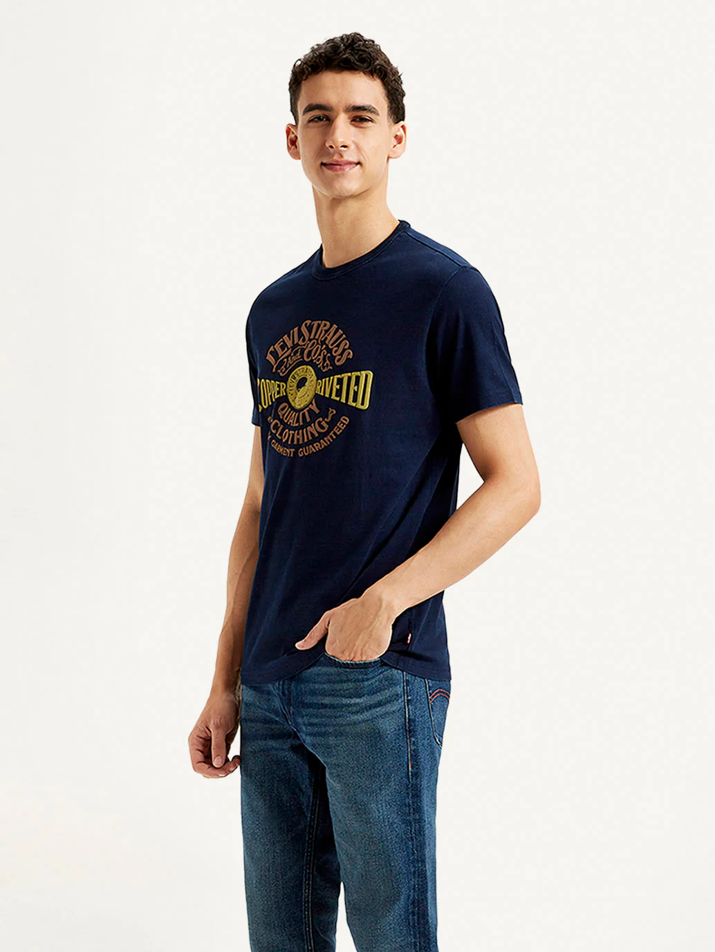 Men's Typographic Print Slim Fit T-shirt - Image 5