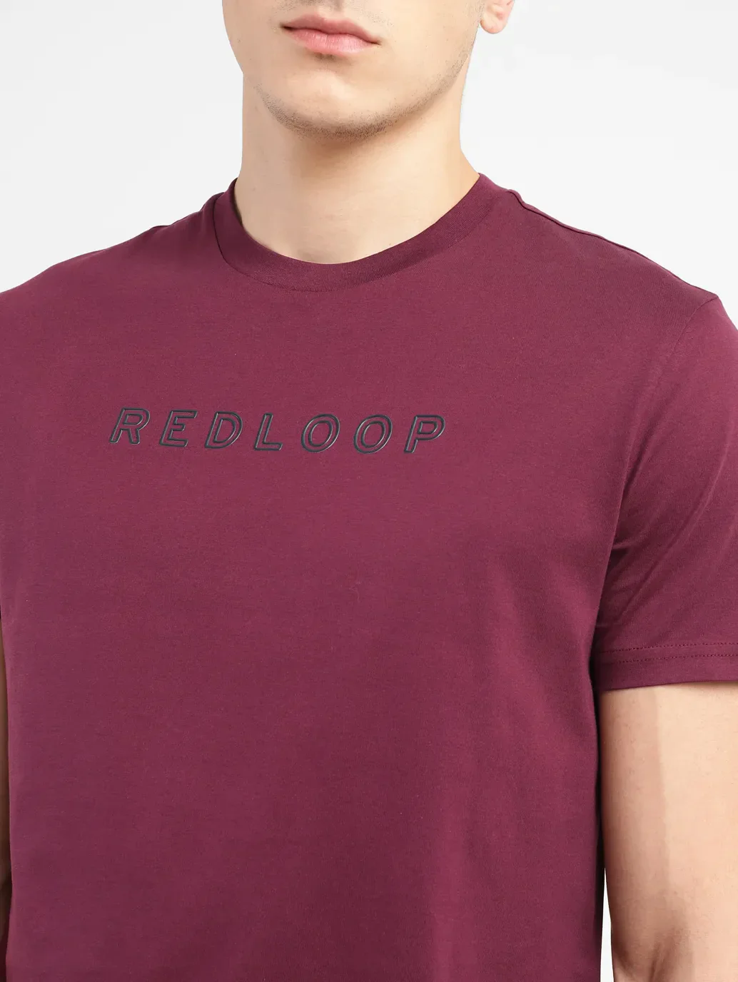 Men's Redloop Typographic Print Slim Fit T-shirt - Image 5