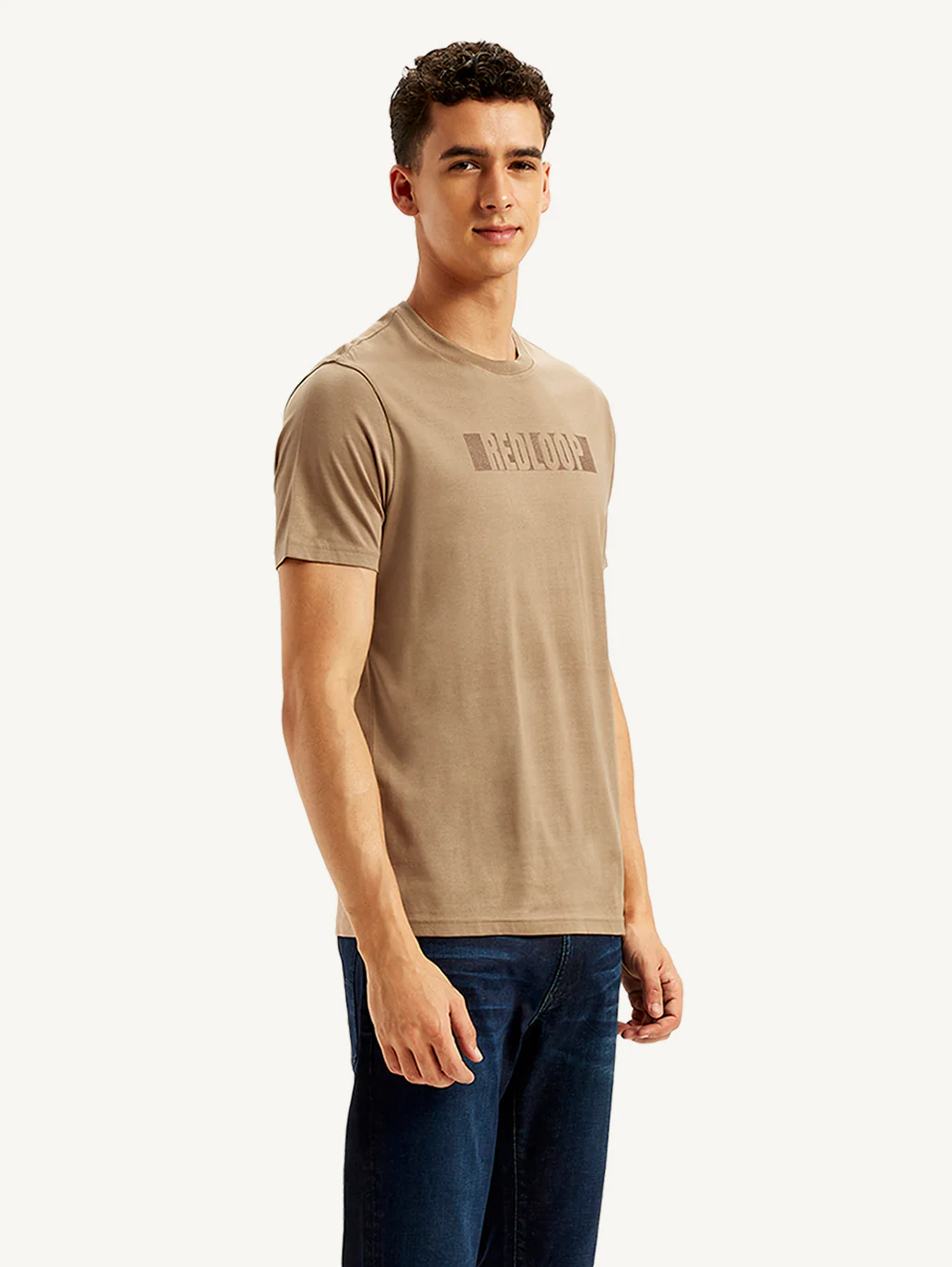 Men's Redloop Typographic Print Slim Fit T-shirt - Image 6