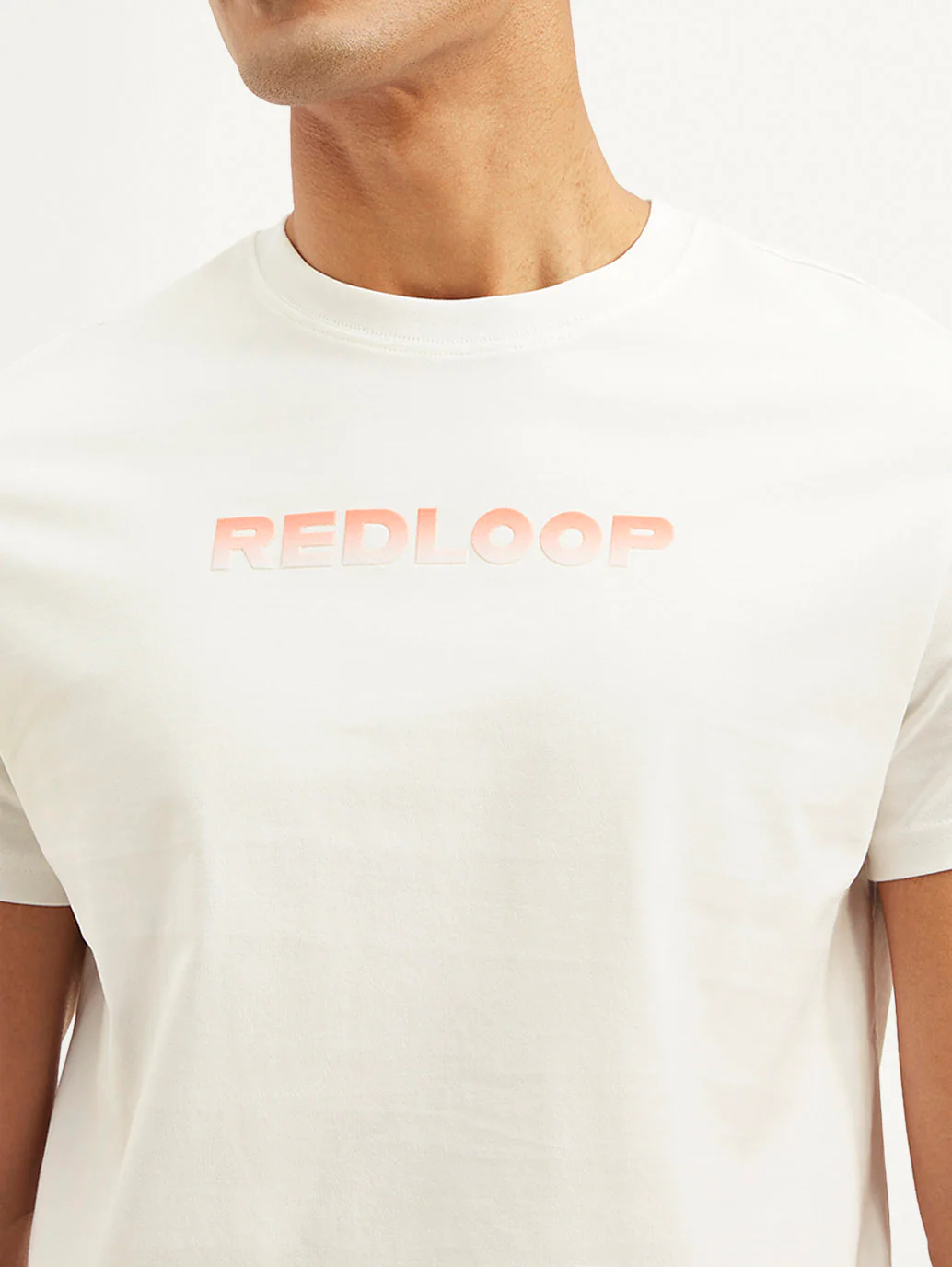 Men's Redloop Typographic Print Slim Fit T-shirt - Image 4