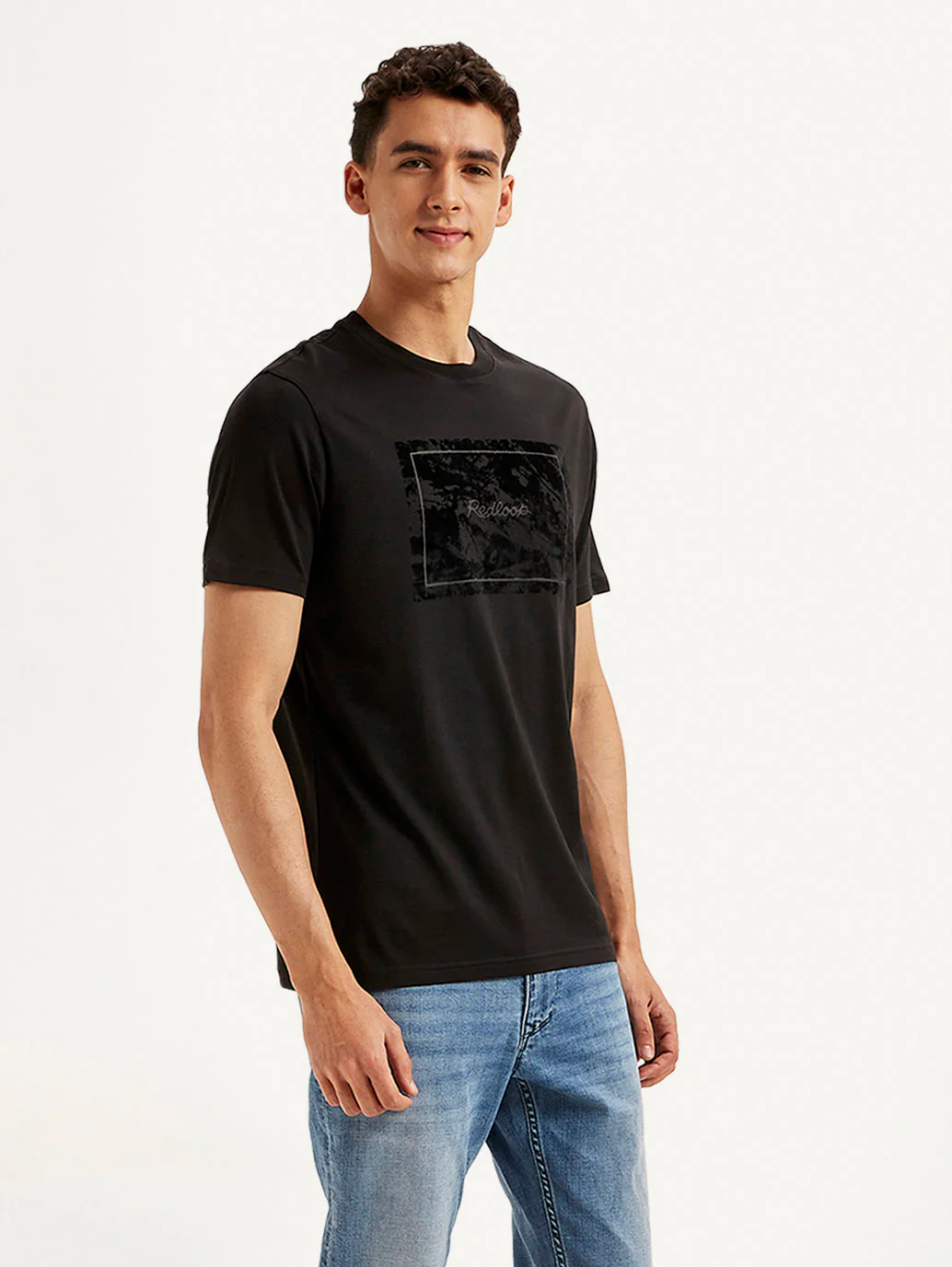 Men's Redloop Typographic Print Slim Fit T-shirt - Image 5