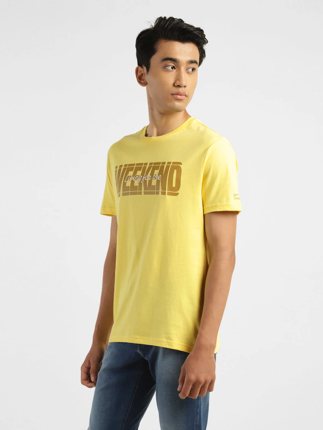 Men's Typography Crew Neck T-shirt - Image 4