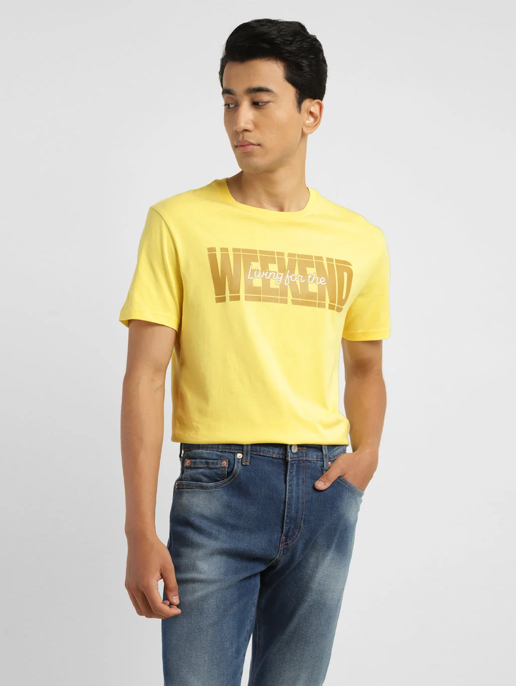Men's Typography Crew Neck T-shirt - Image 6