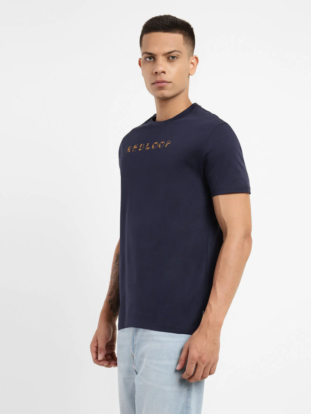 Men's Typography Crew Neck T-shirt - Image 4