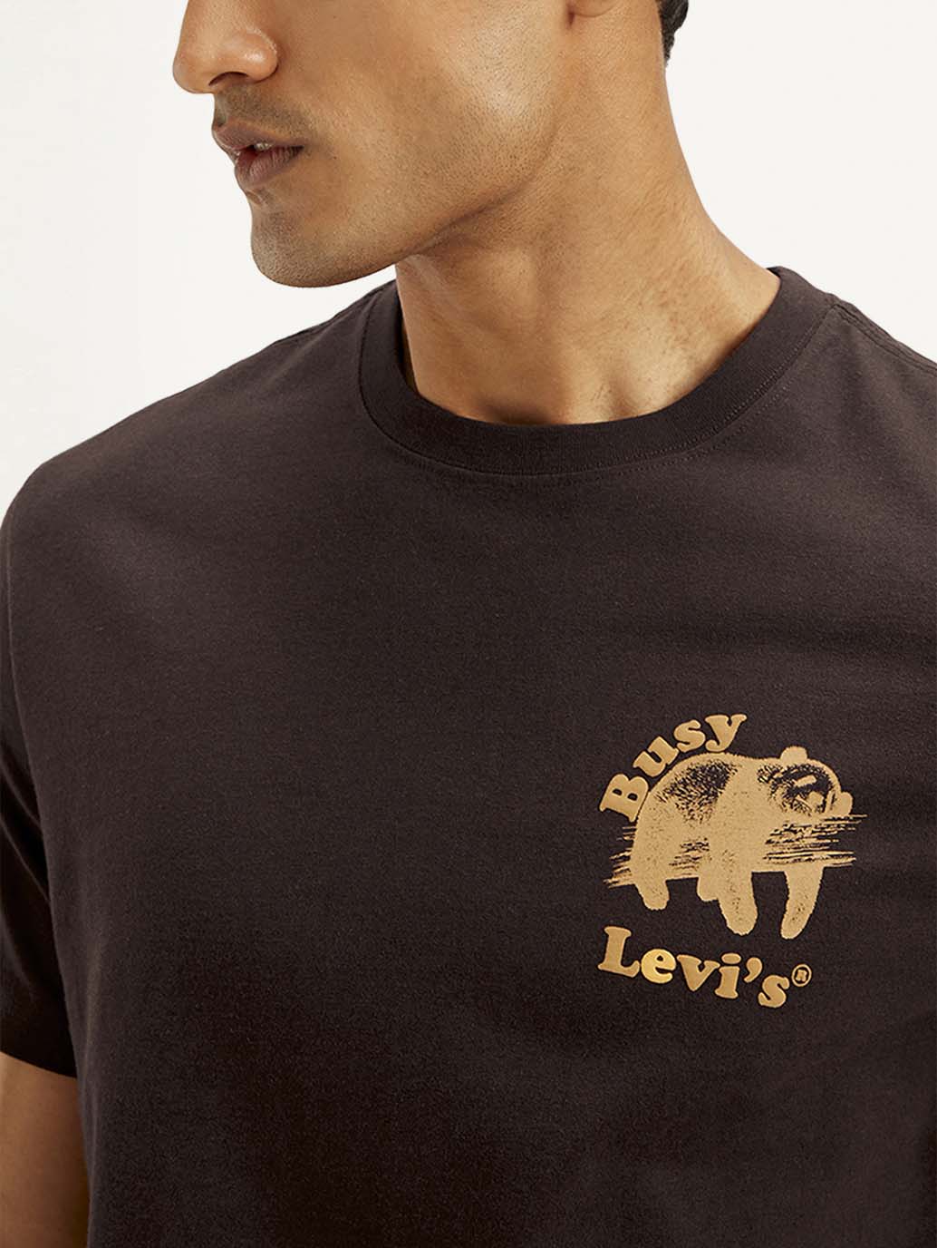 Men's Typography Crew Neck T-shirt - Image 5