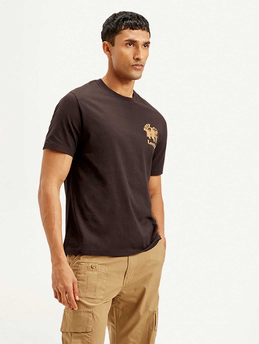Men's Typography Crew Neck T-shirt - Image 7