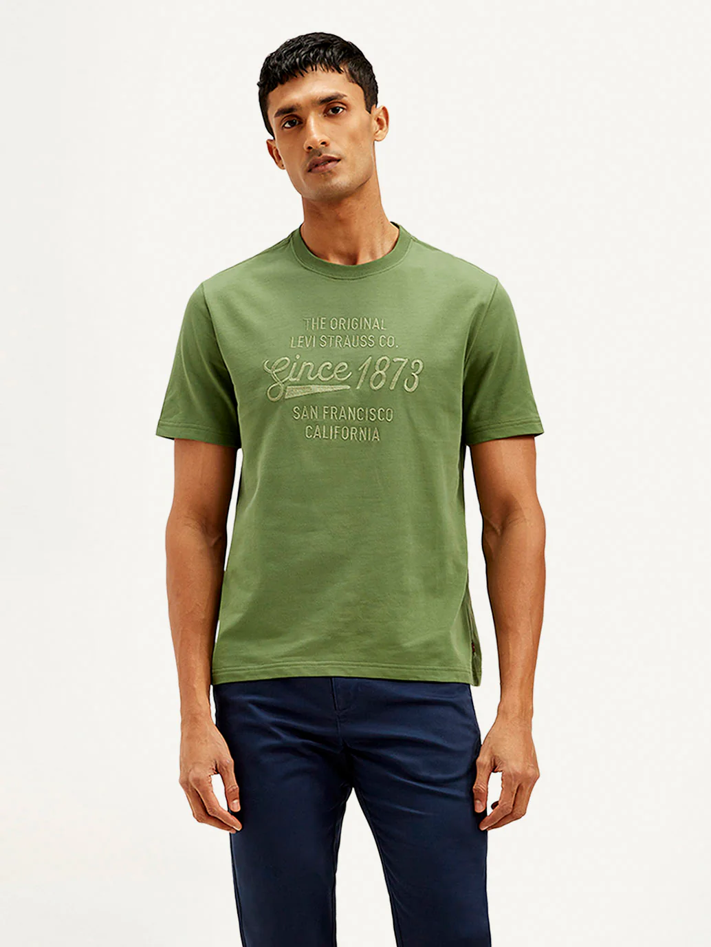 Men's Typography Crew Neck T-shirt - Image 2