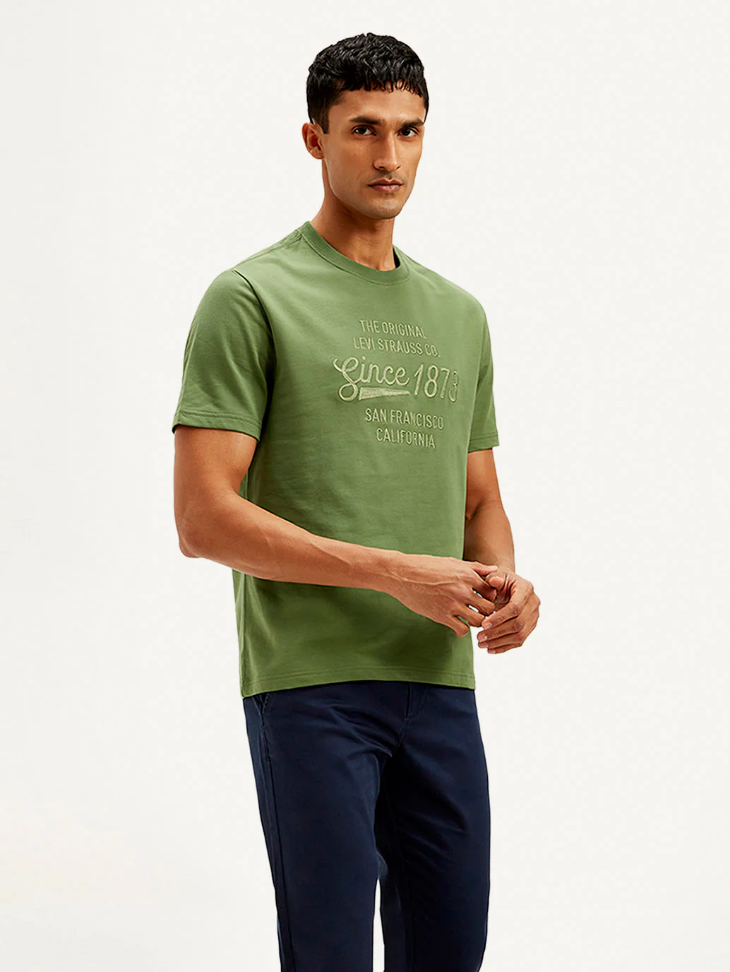 Men's Typography Crew Neck T-shirt - Image 5